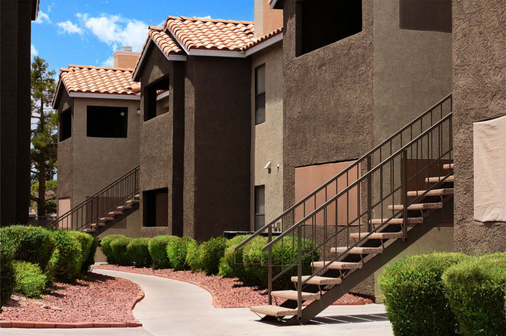 Exterior photo of Mandalay Bay apartment Building Exterior and Stairs 2