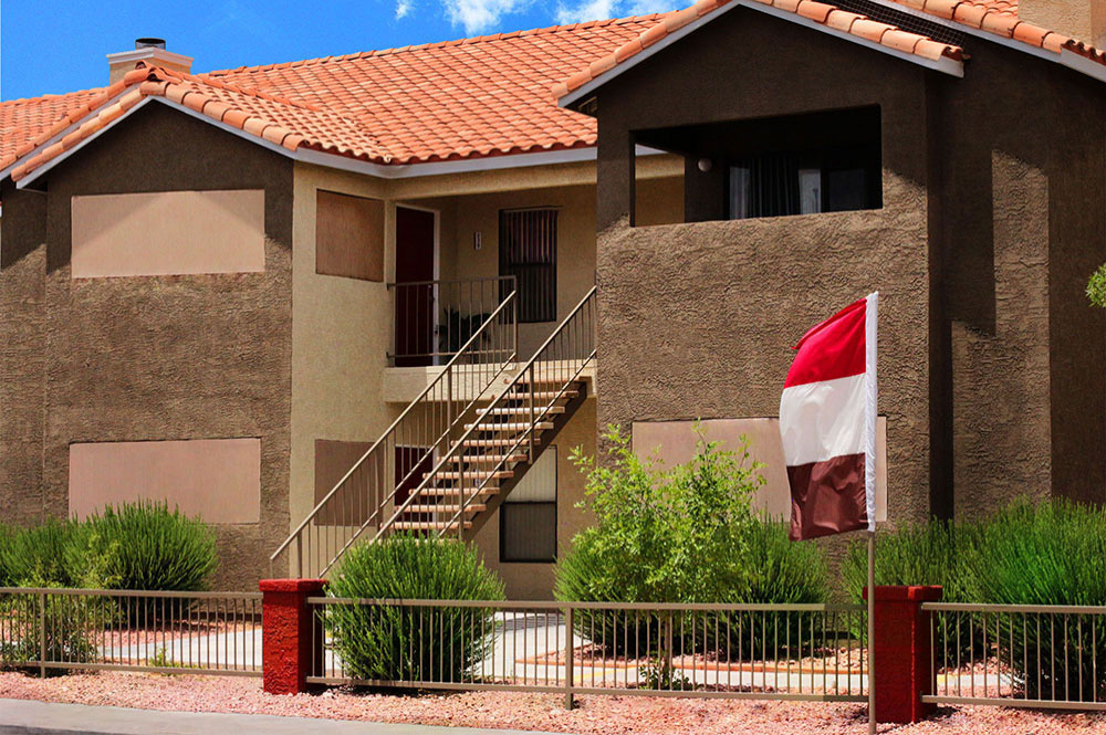 Exterior photo of Mandalay Bay apartment Building Exterior and Stairs 4