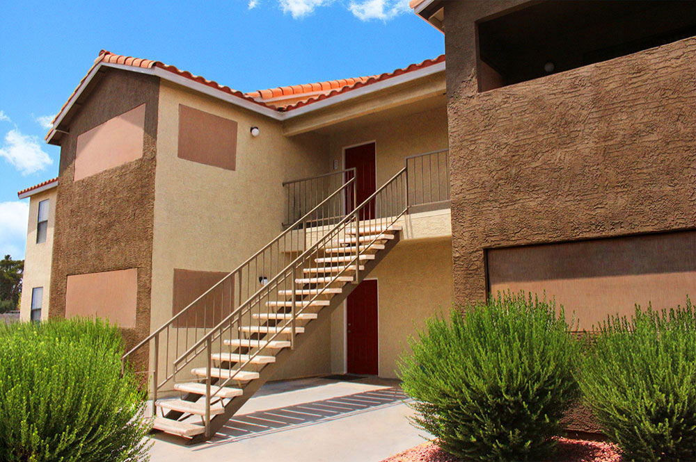 Exterior photo of Mandalay Bay apartment Building Exterior and Stairs 5