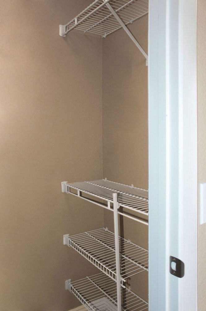 Interior photo of Sunset Springs apartment Closet 1